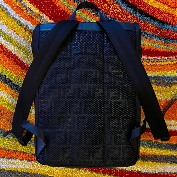 Fendi Black & Brown Zucca Backpack main image 6